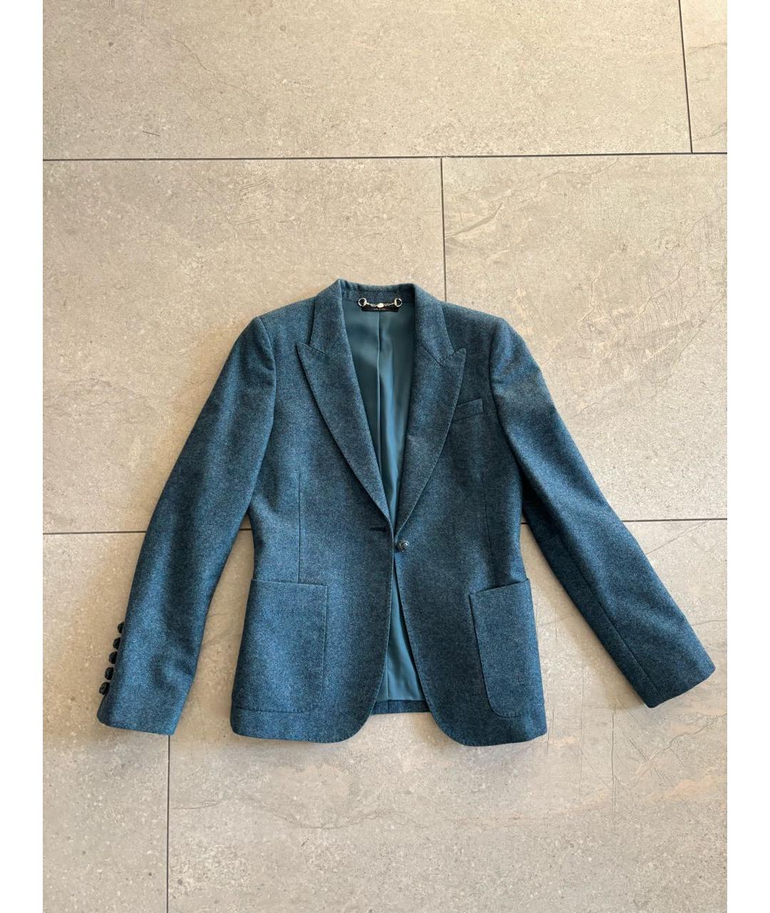 GUCCI Синий костюм с брюками, фото 9