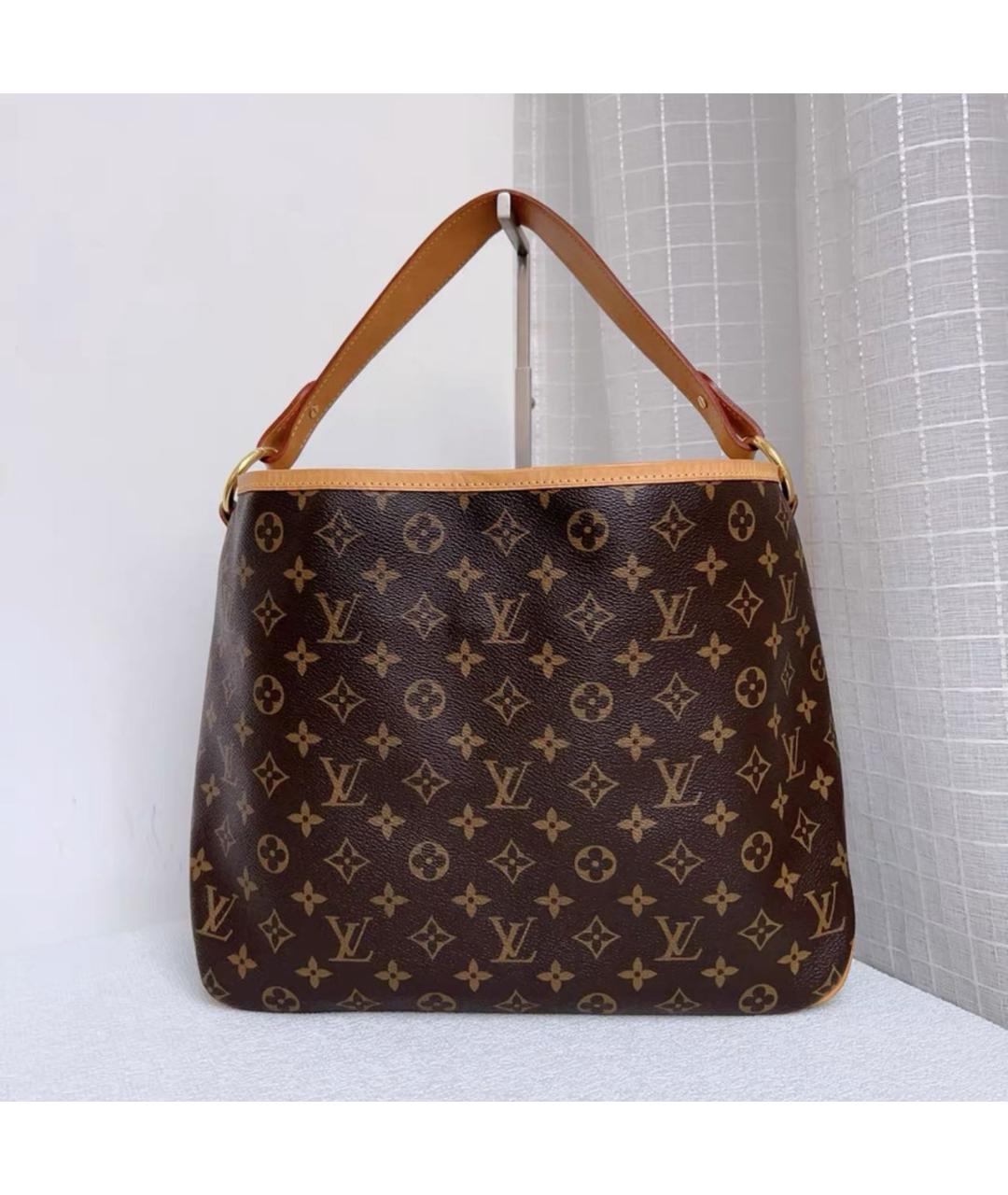LOUIS VUITTON Коричневая кожаная сумка тоут, фото 2