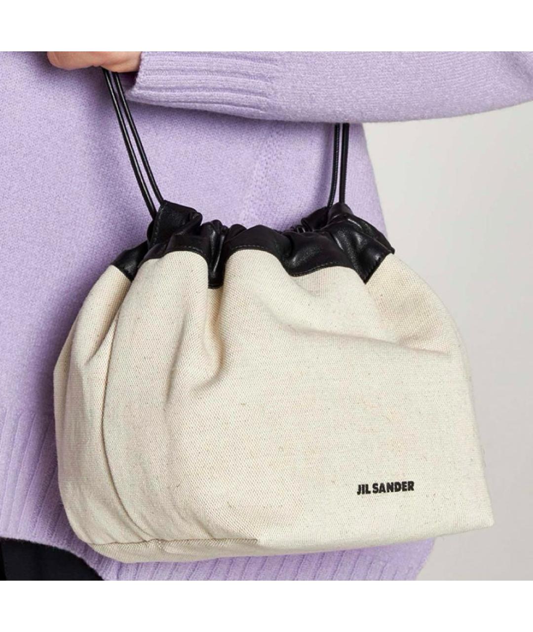 JIL SANDER Бежевая сумка через плечо, фото 7