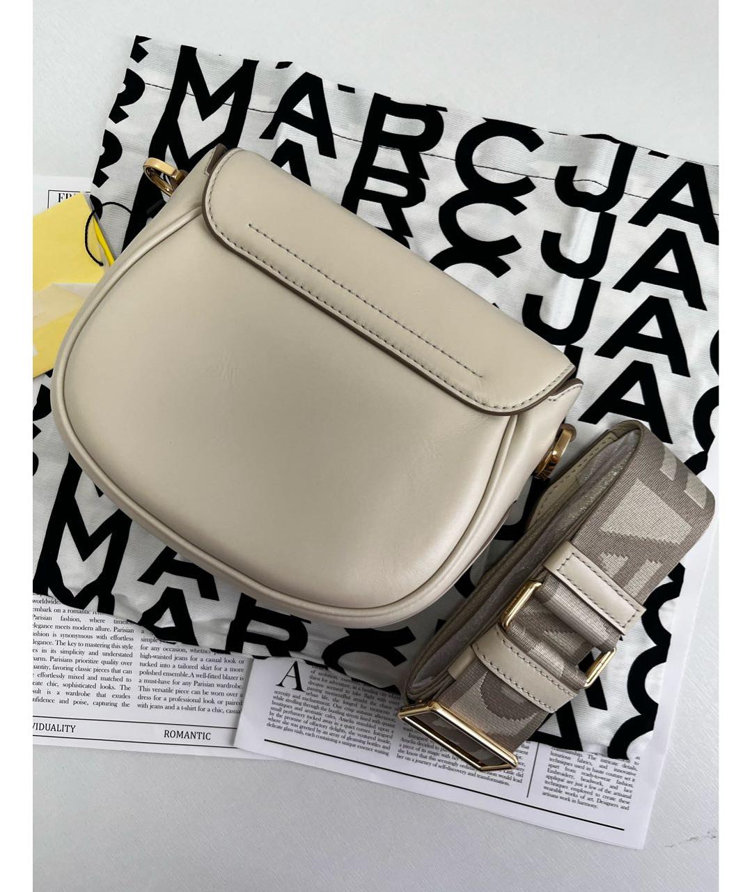 MARC JACOBS Бежевая кожаная сумка через плечо, фото 4
