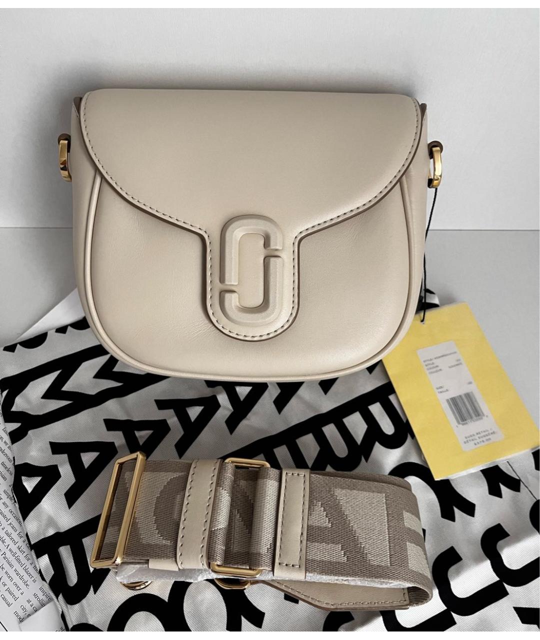 MARC JACOBS Бежевая кожаная сумка через плечо, фото 2