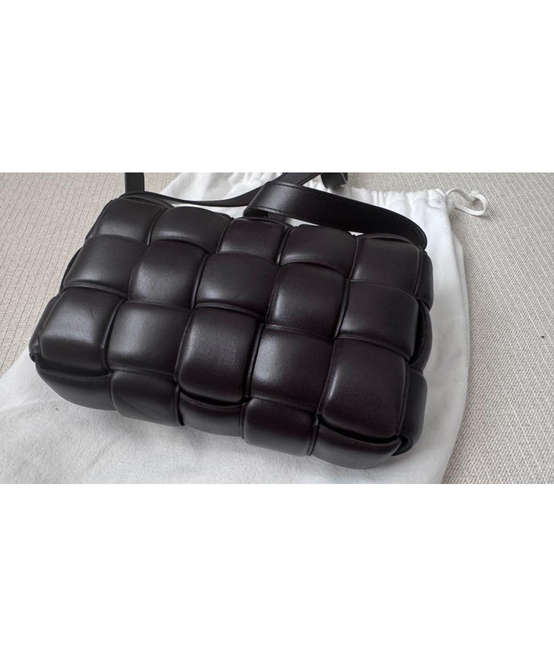 BOTTEGA VENETA Коричневая кожаная сумка через плечо, фото 2