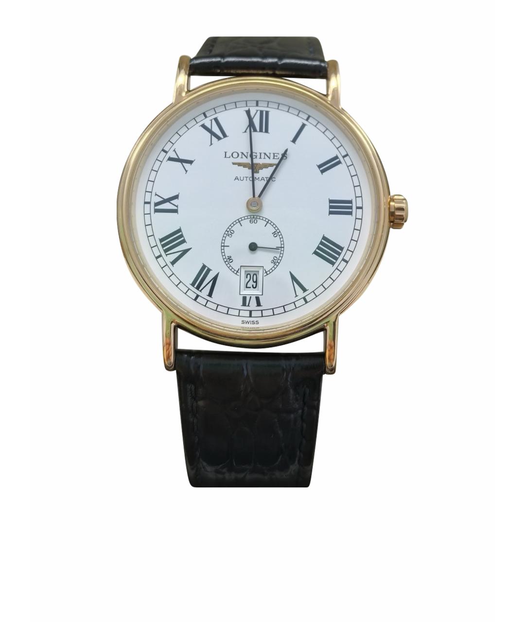 LONGINES Белые металлические часы, фото 1