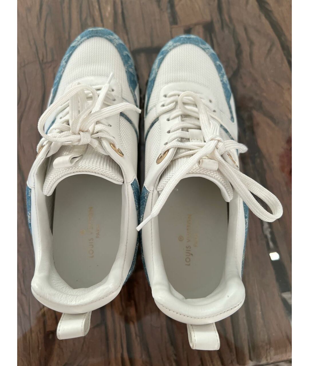 LOUIS VUITTON Белые кожаные кроссовки, фото 2