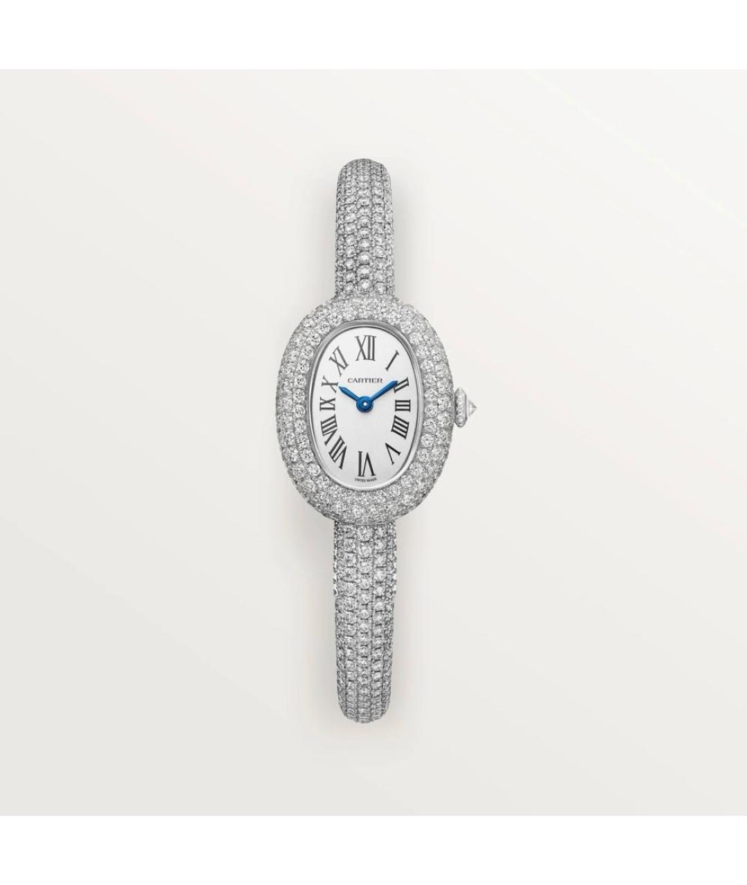 CARTIER Белые часы из белого золота, фото 4