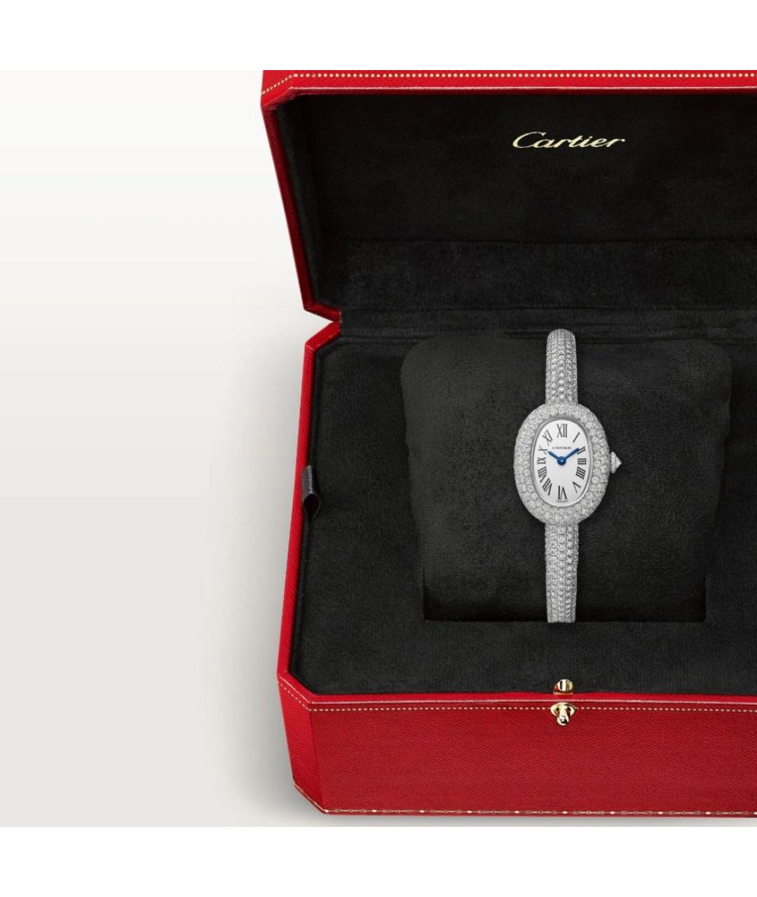 CARTIER Белые часы из белого золота, фото 3