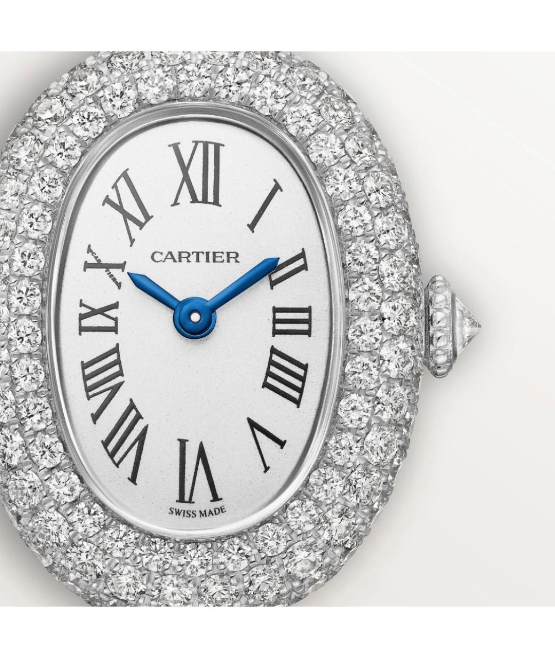 CARTIER Белые часы из белого золота, фото 2