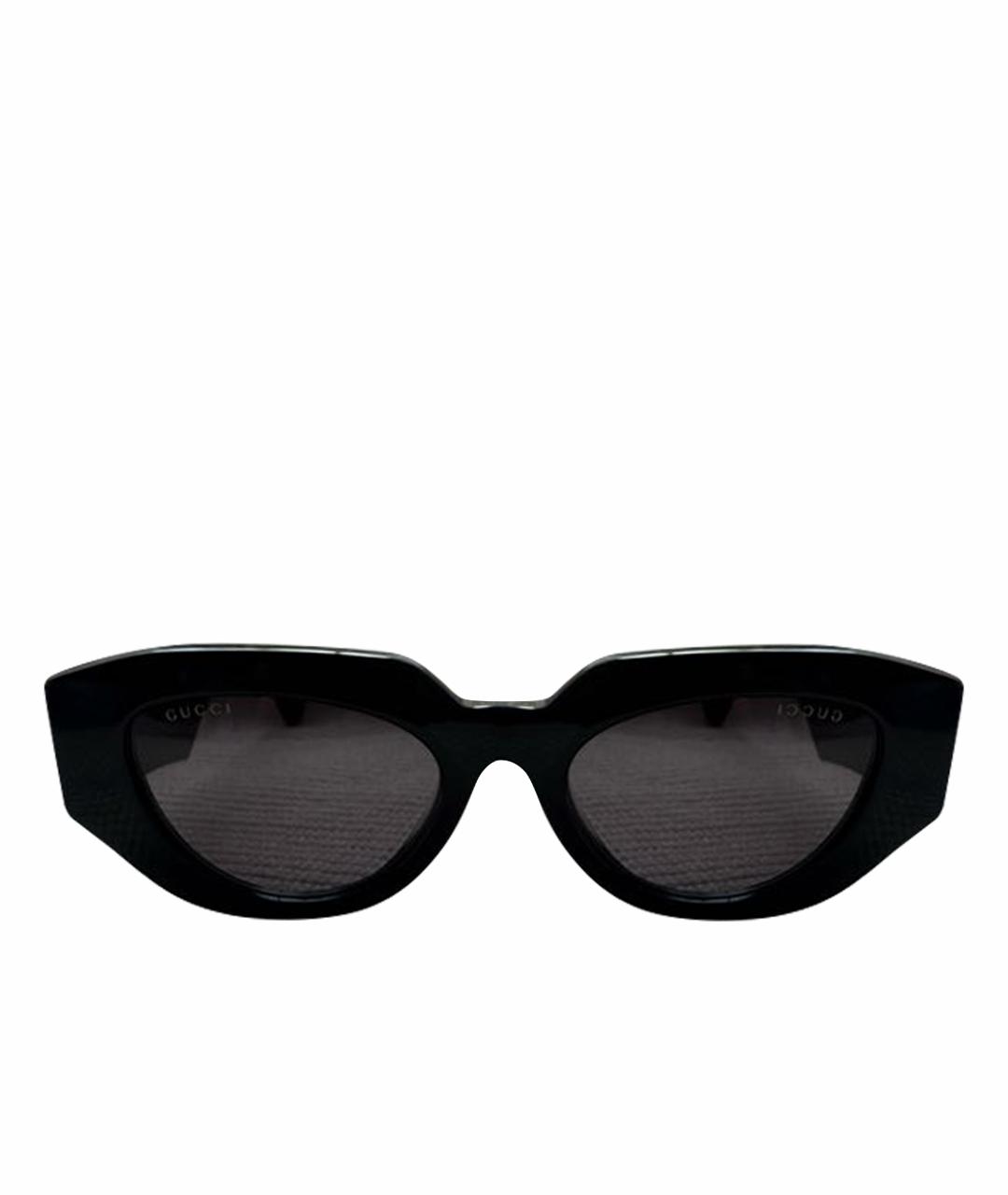 GUCCI Черные пластиковые солнцезащитные очки, фото 1