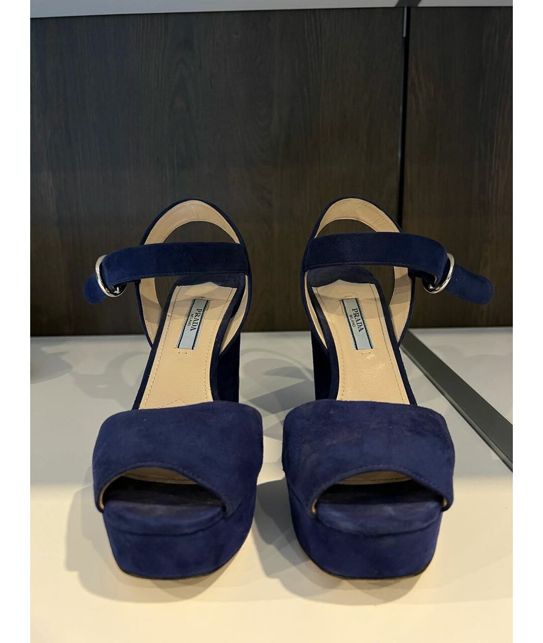 PRADA Синие замшевые туфли, фото 2