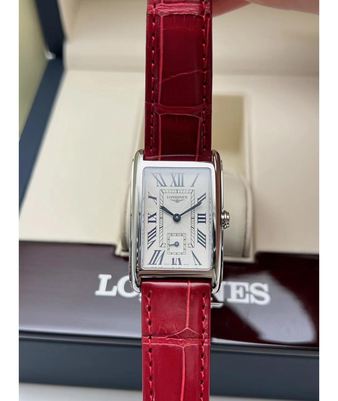 LONGINES Белые стальные часы, фото 2