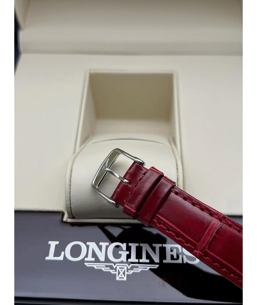 LONGINES Белые стальные часы, фото 6