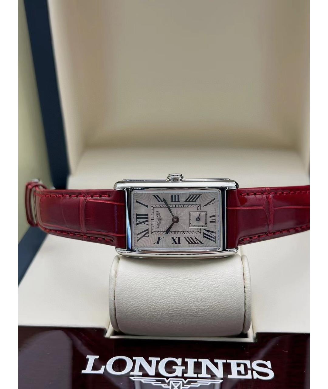 LONGINES Белые стальные часы, фото 3