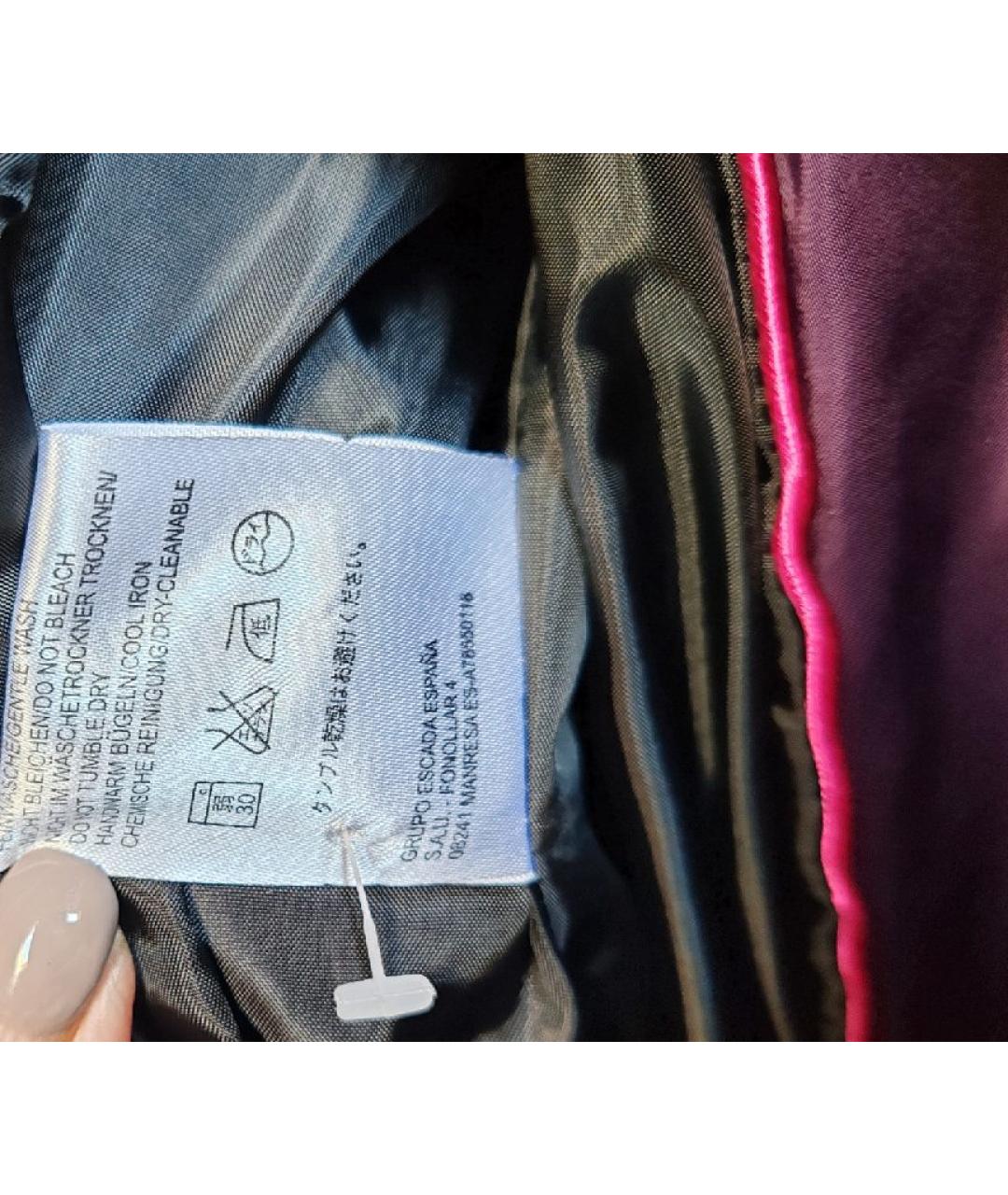 ESCADA Фиолетовый полиэстеровый тренч/плащ, фото 6