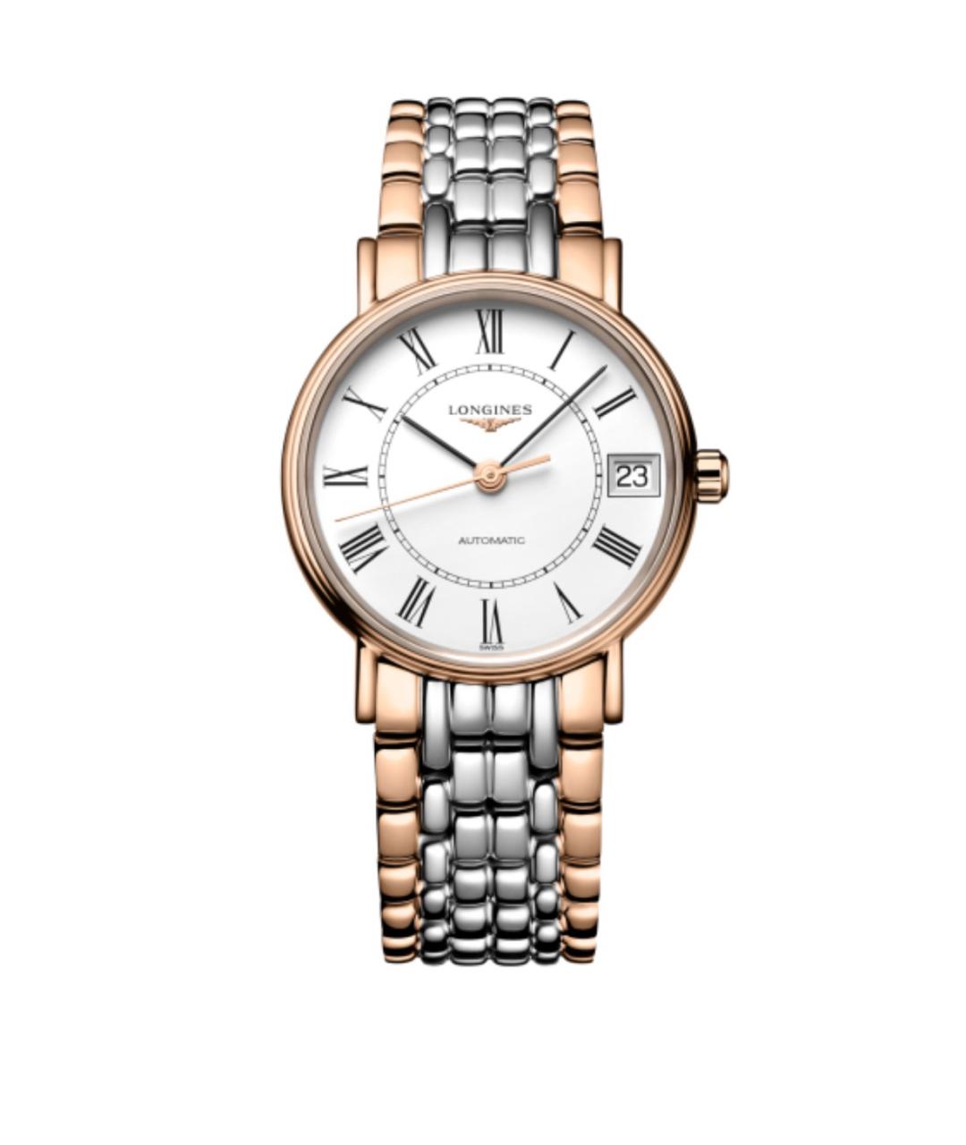 LONGINES Белые металлические часы, фото 1
