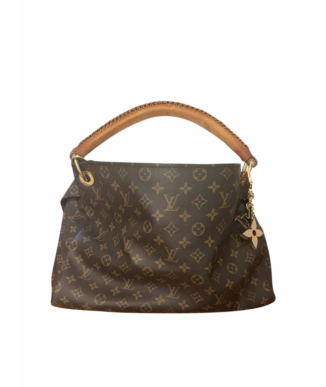 LOUIS VUITTON Коричневая кожаная дорожная/спортивная сумка, фото 1