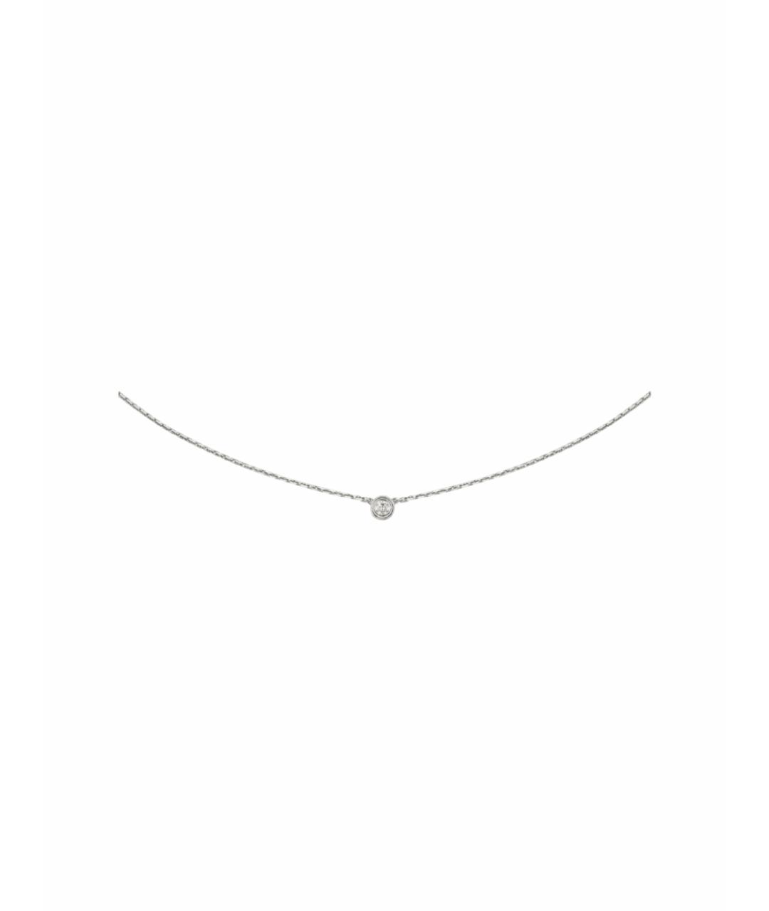 CARTIER Серебряное колье из белого золота, фото 1
