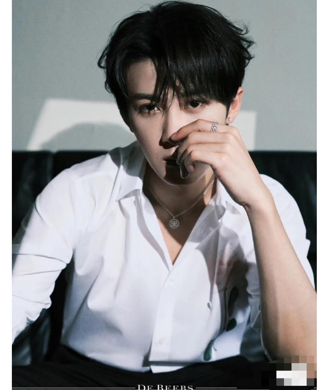 DE BEERS Серебряное колье из белого золота, фото 7