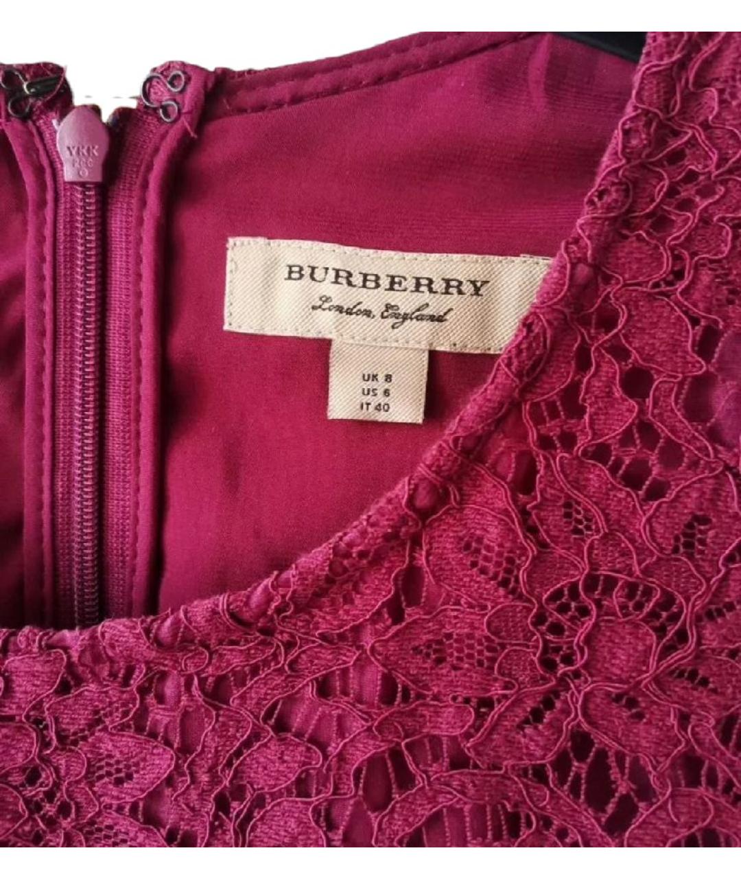 BURBERRY Бордовое платье, фото 3