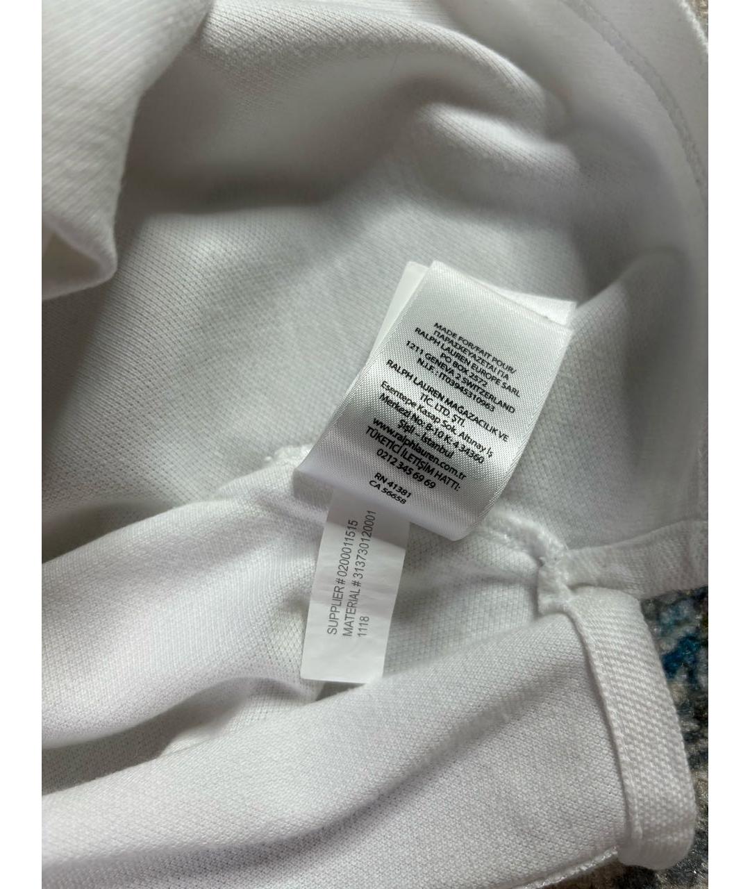 POLO RALPH LAUREN Белая детская футболка, фото 5