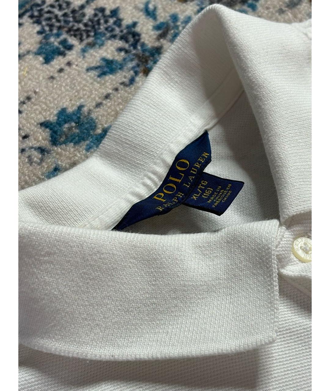POLO RALPH LAUREN Белая детская футболка, фото 3