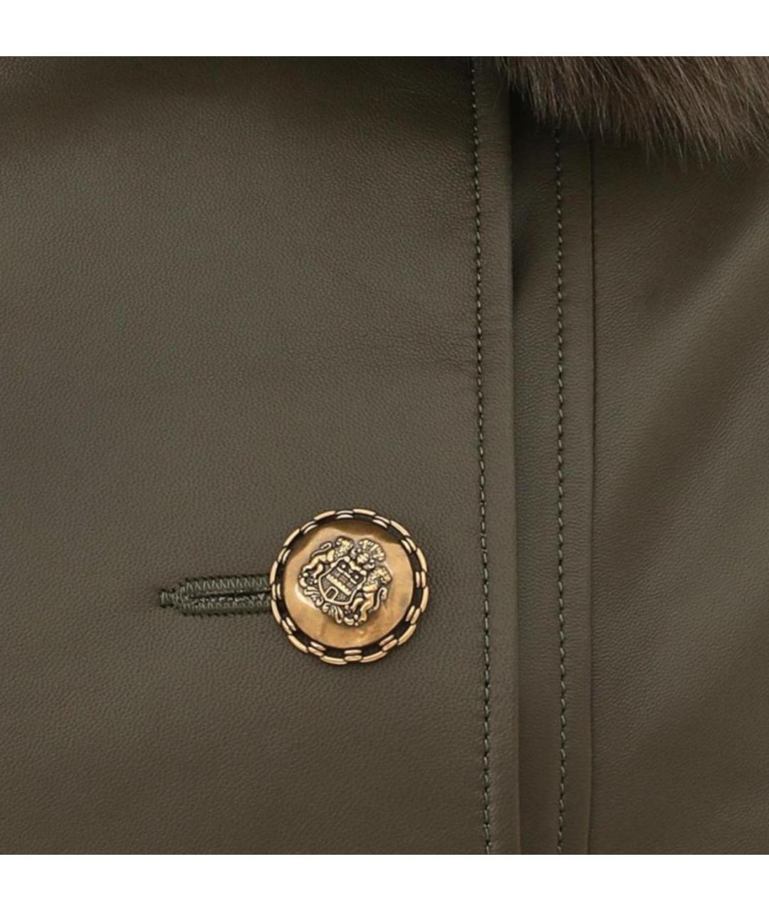 ZIMMERMANN Зеленая кожаная куртка, фото 7