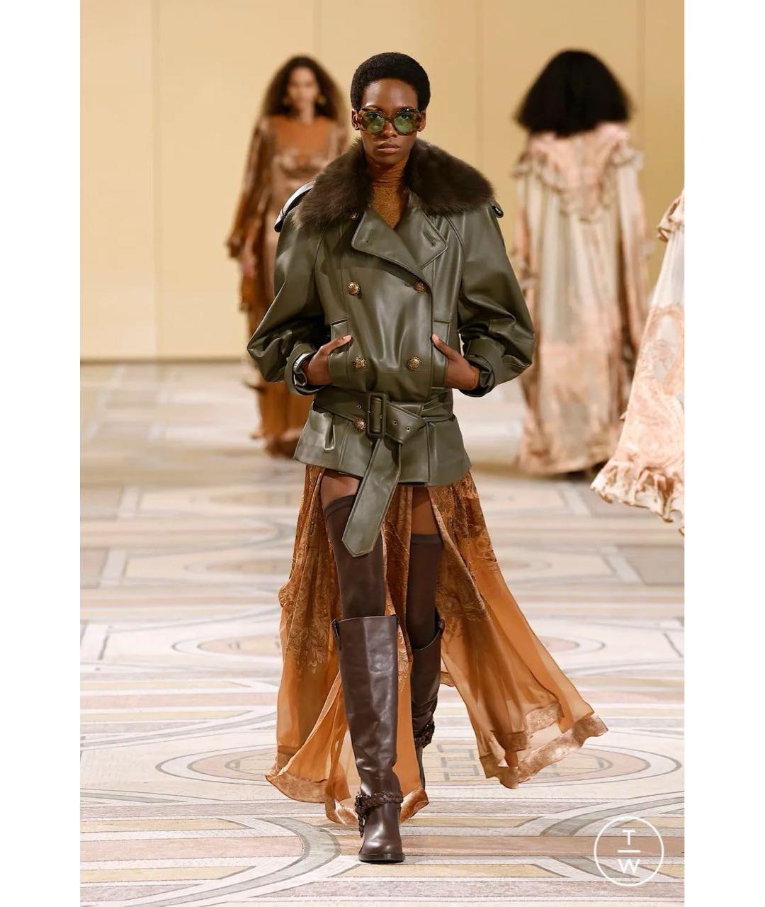 ZIMMERMANN Зеленая кожаная куртка, фото 2