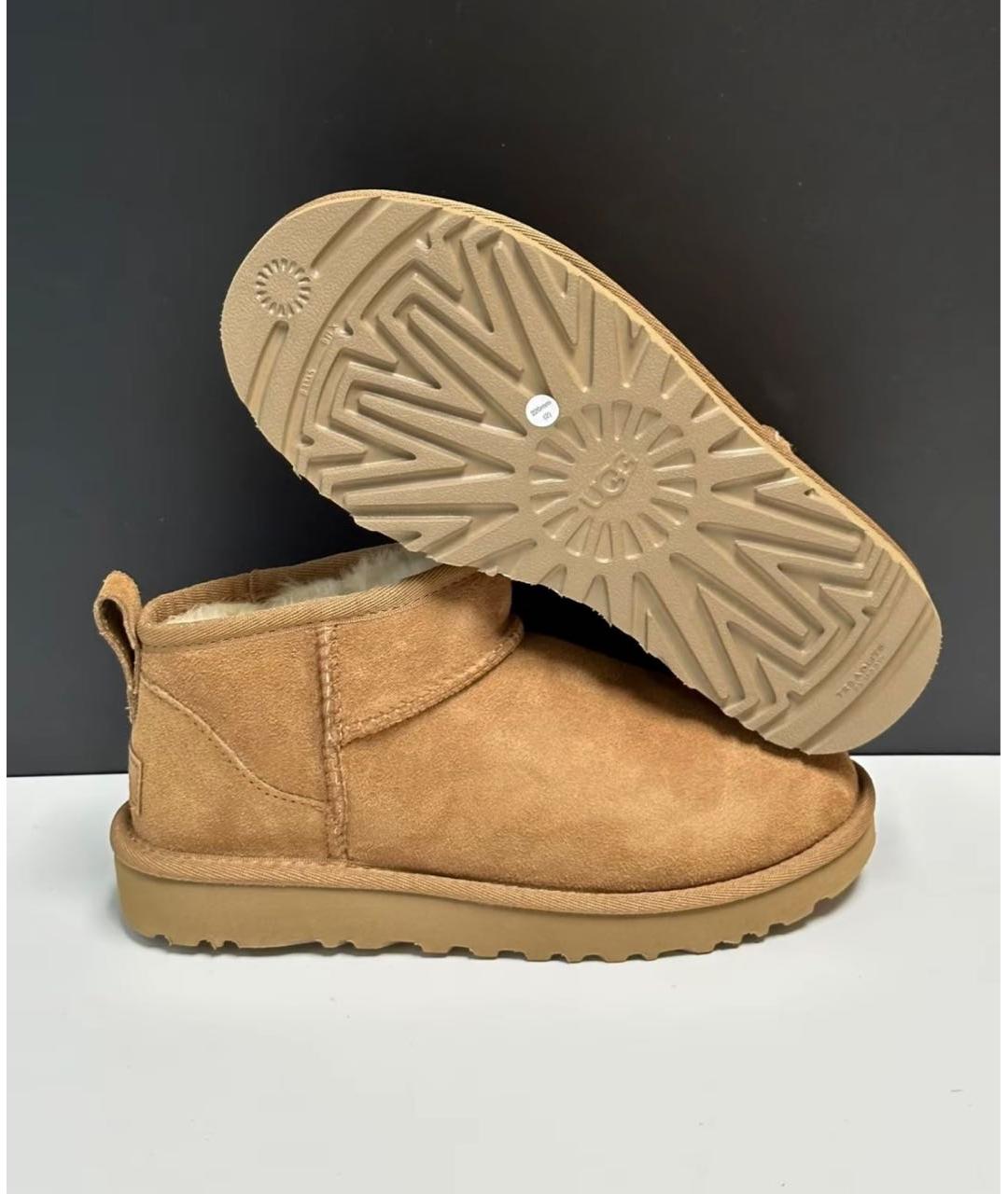UGG AUSTRALIA Коричневые замшевые ботинки, фото 5