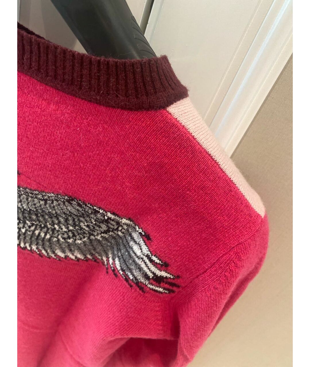 PINKO Розовый шерстяной джемпер / свитер, фото 5