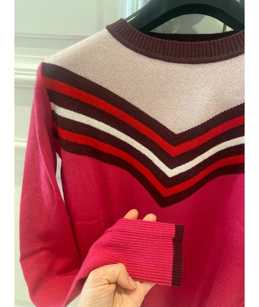 PINKO Розовый шерстяной джемпер / свитер, фото 6