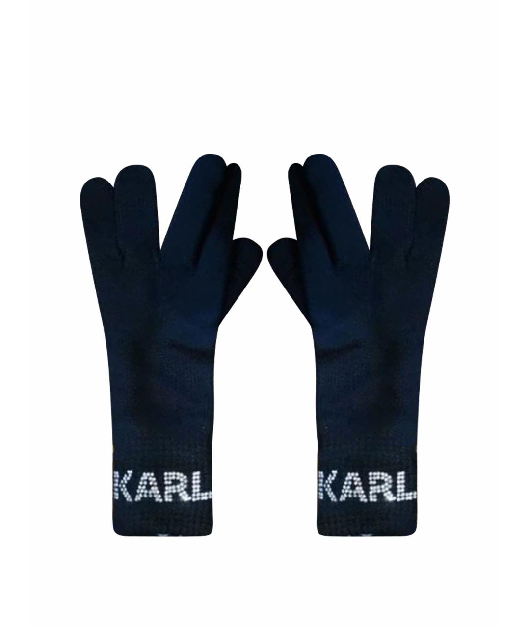 KARL LAGERFELD Черные перчатки, фото 1