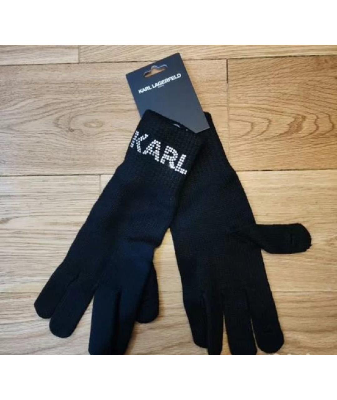KARL LAGERFELD Черные перчатки, фото 3