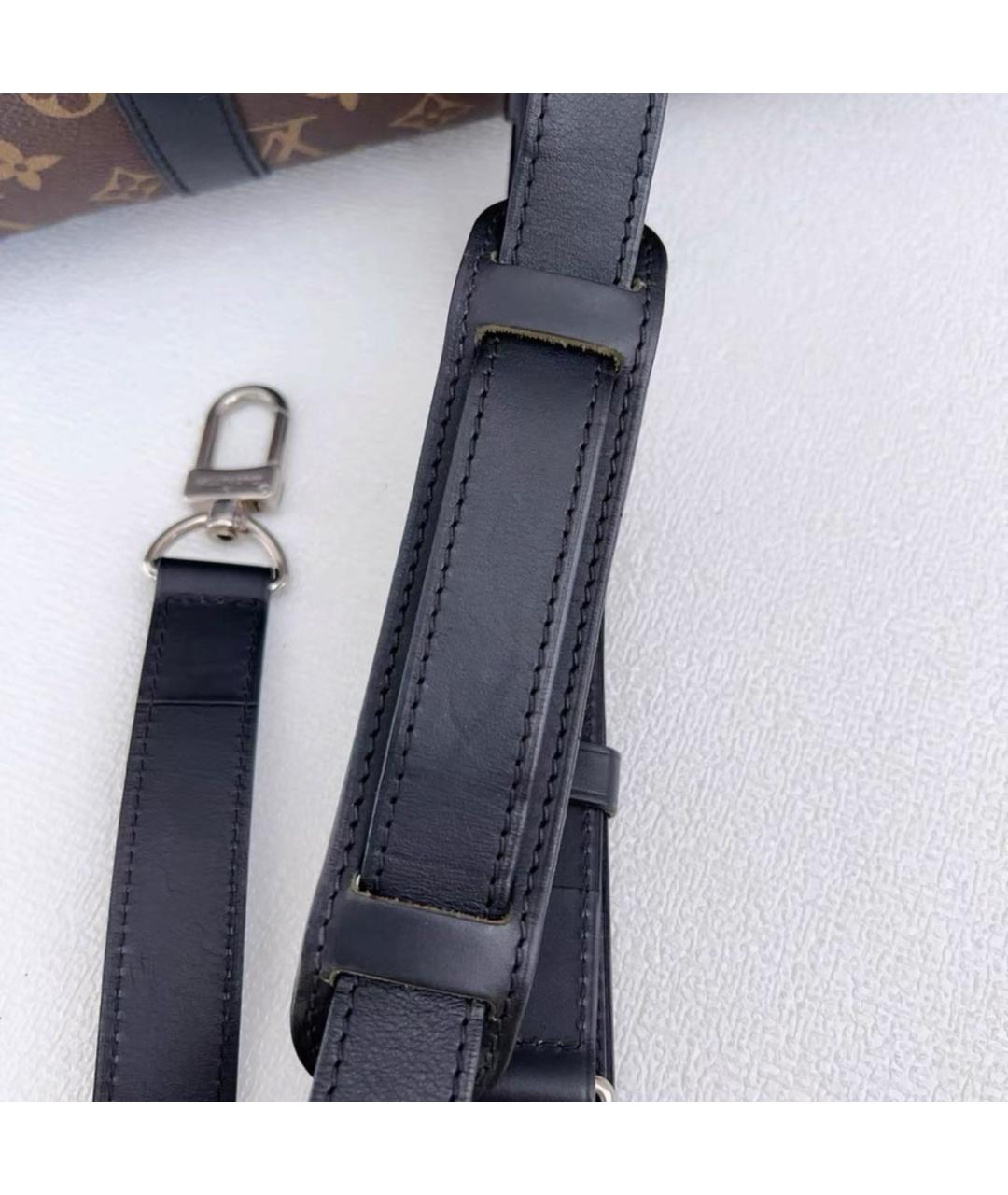 LOUIS VUITTON Коричневая кожаная дорожная/спортивная сумка, фото 6