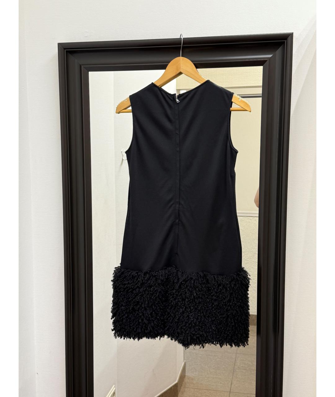 DOLCE&GABBANA Черное вискозное коктейльное платье, фото 2