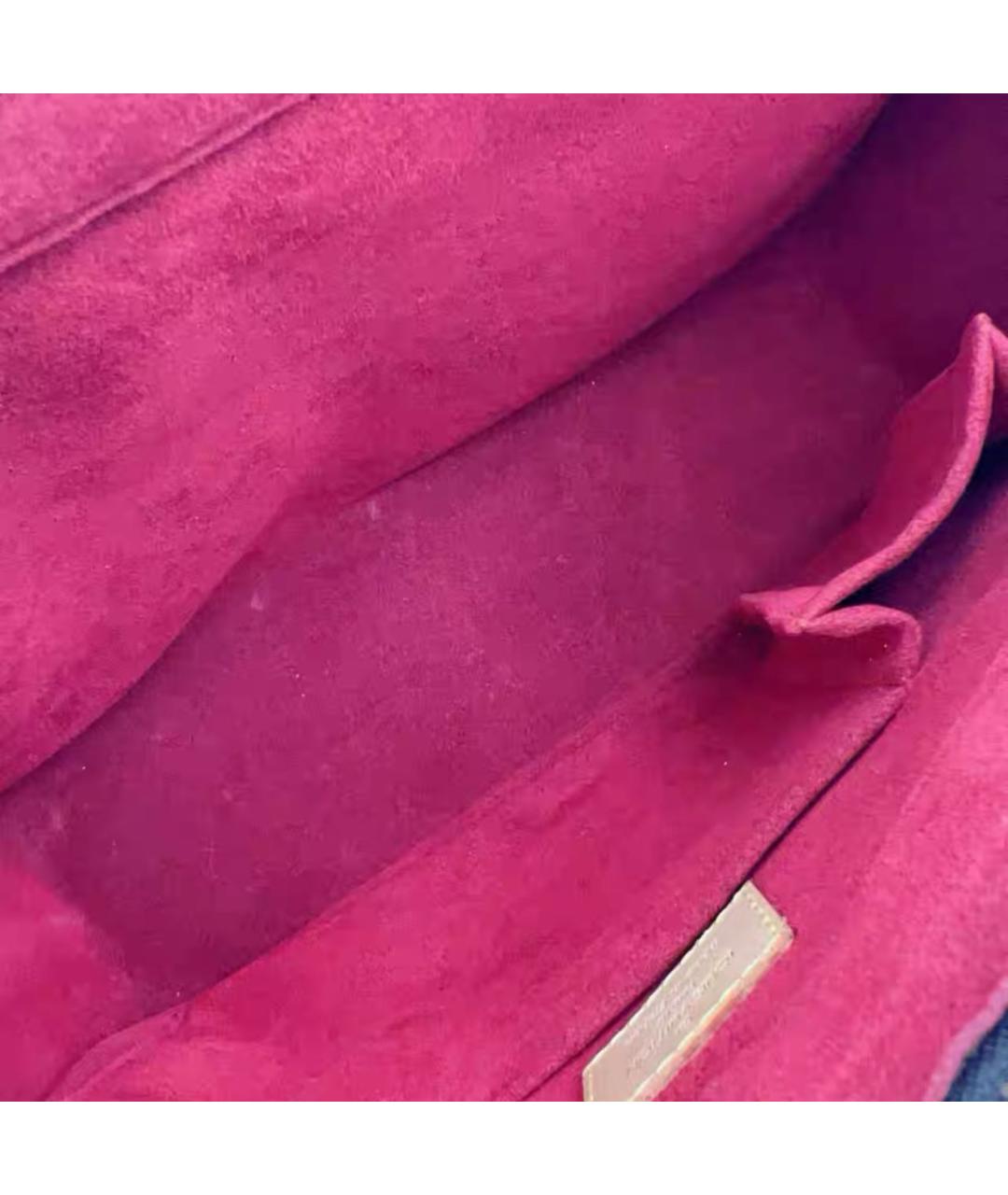LOUIS VUITTON Коричневая кожаная сумка через плечо, фото 8