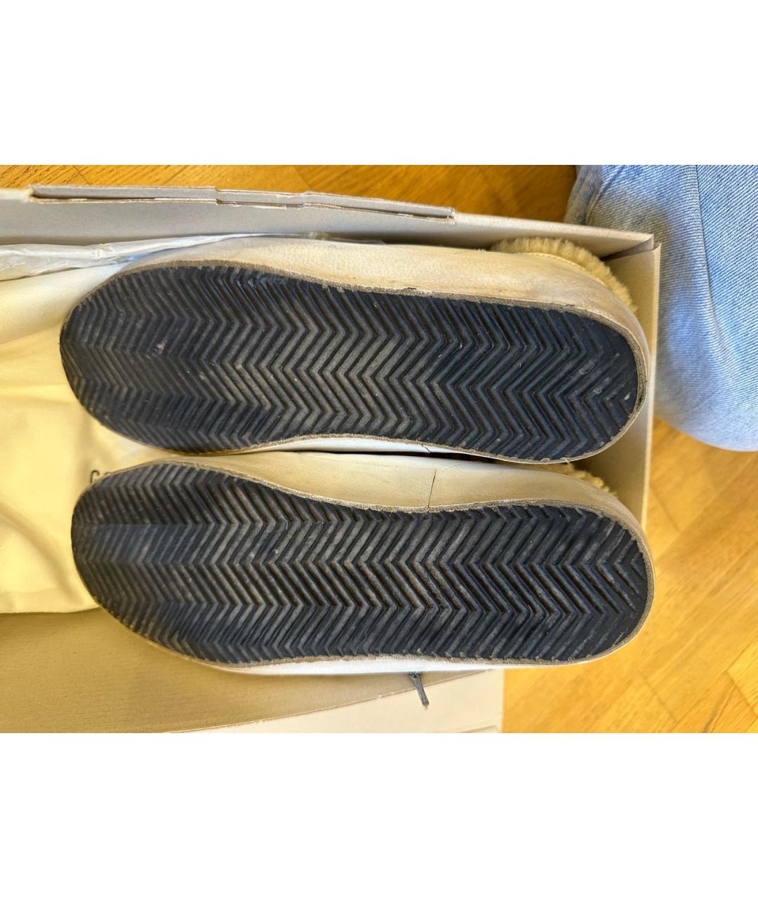 GOLDEN GOOSE DELUXE BRAND Белые кожаные кеды, фото 6