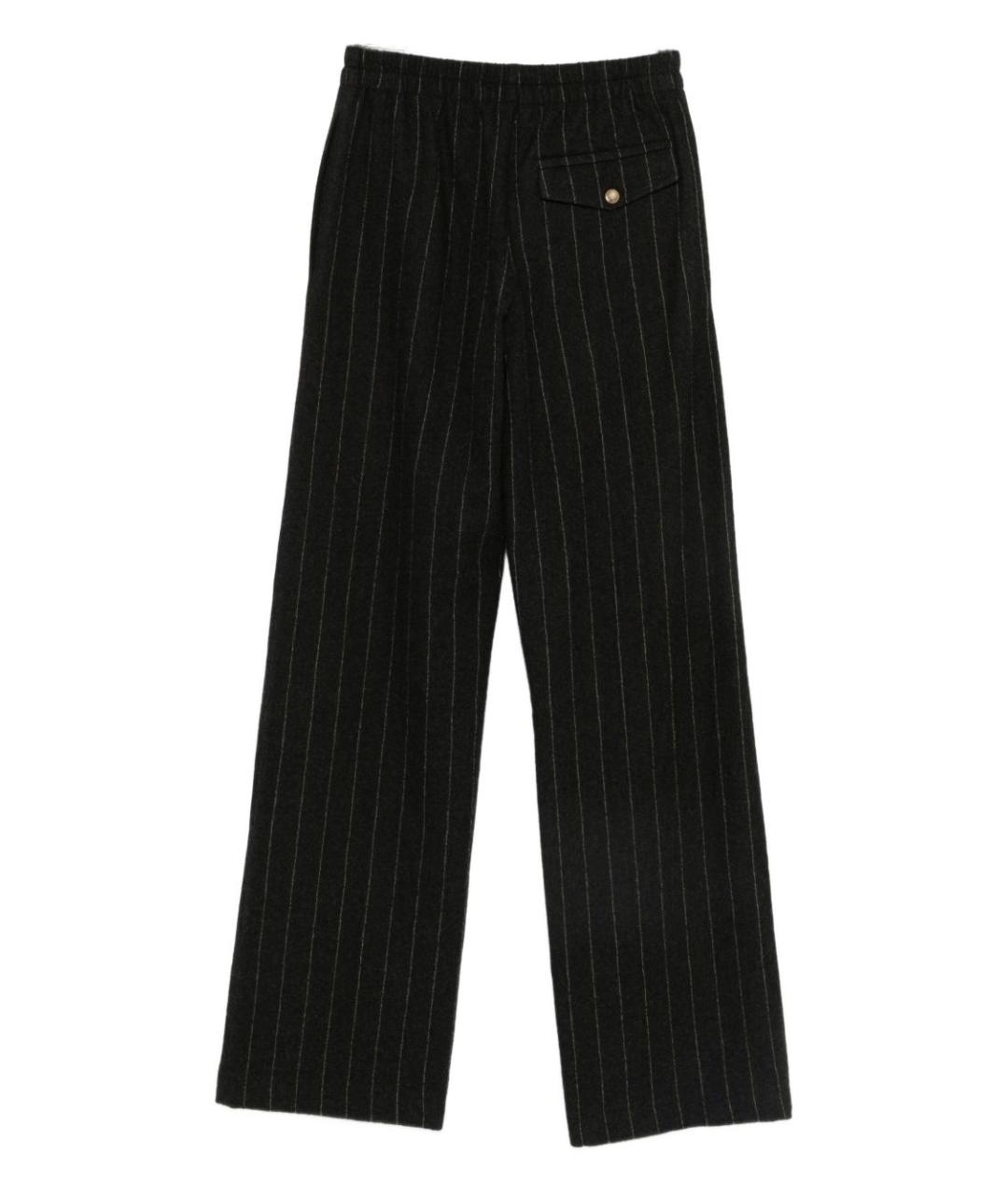 ALYSI Черные прямые брюки, фото 3