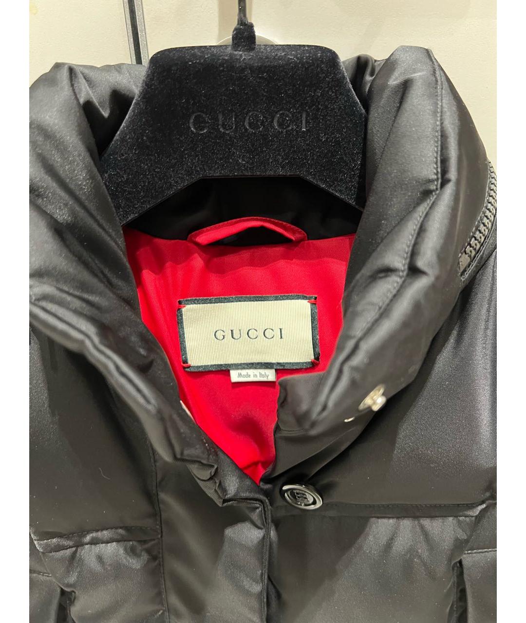 GUCCI Черный полиамидовый пуховик, фото 5