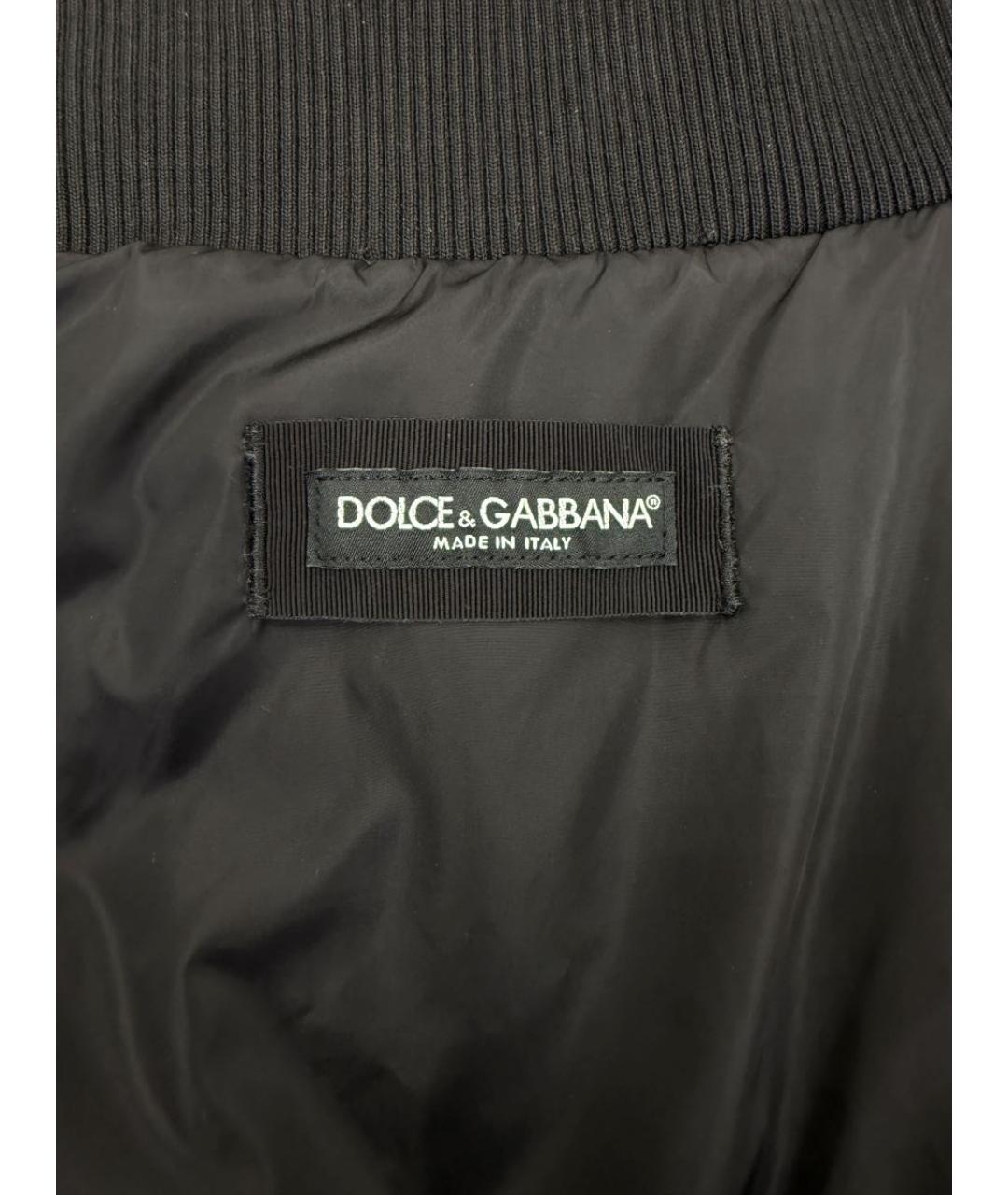 DOLCE&GABBANA Черная полиамидовая куртка, фото 3