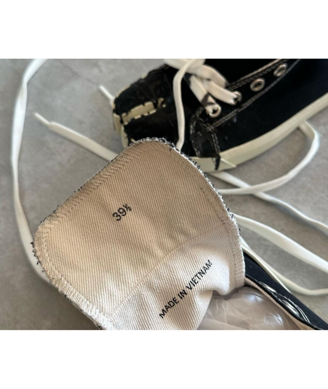 MAISON MARGIELA Черные кеды, фото 8