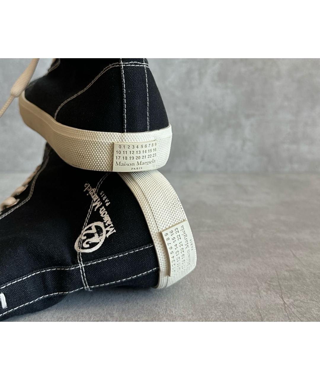 MAISON MARGIELA Черные кеды, фото 4