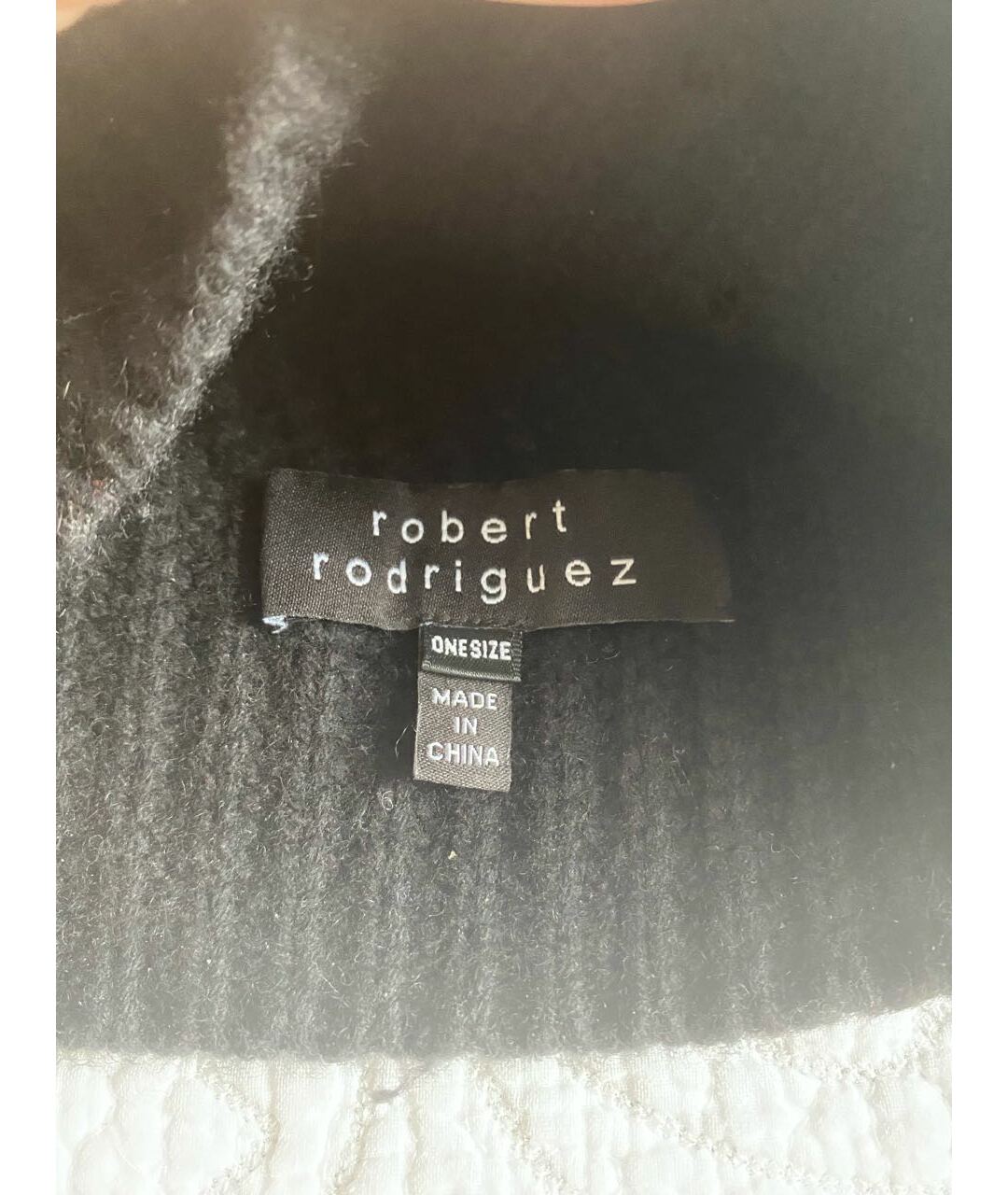 ROBERT RODRIGUEZ Черная шерстяная шапка, фото 4
