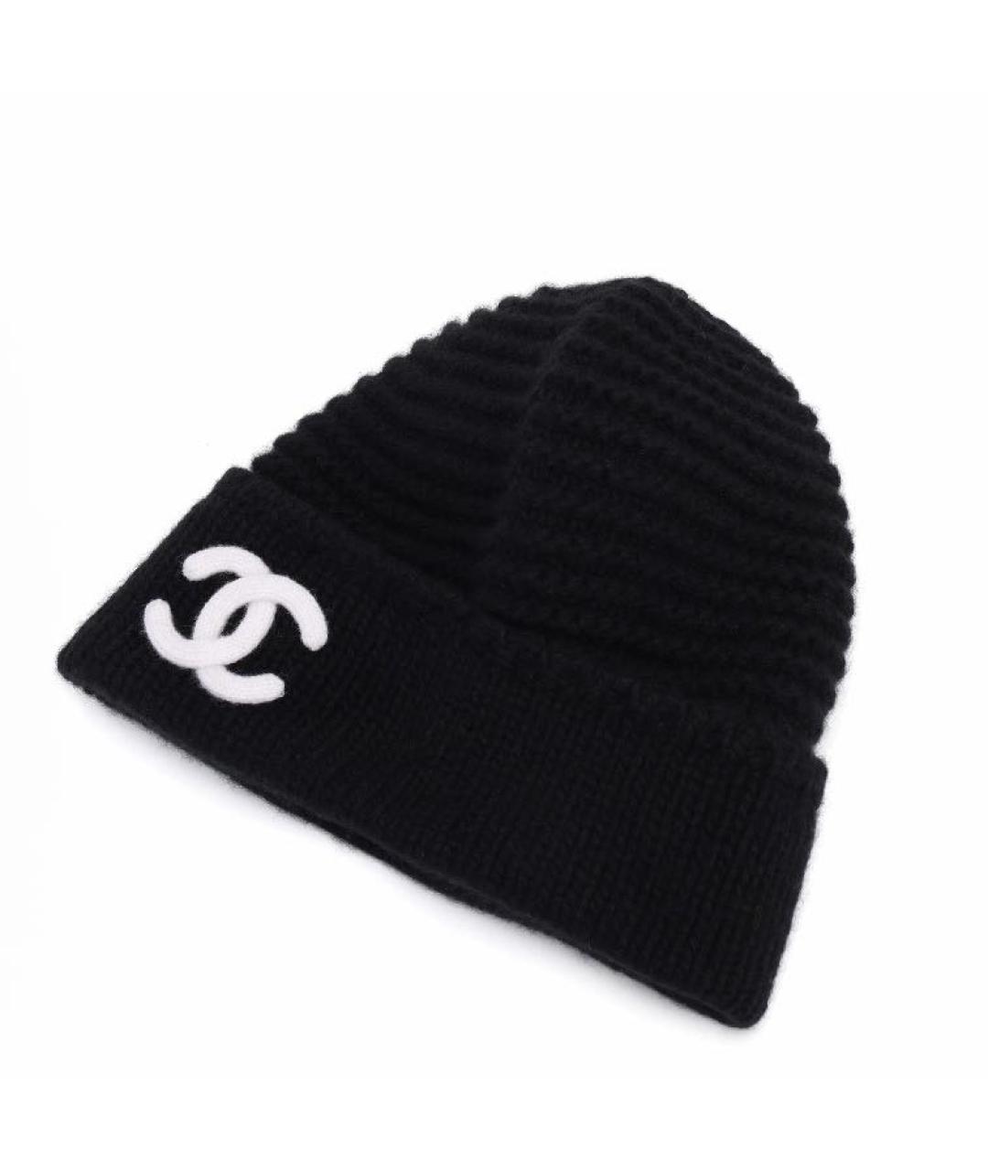 CHANEL Черная шапка, фото 3