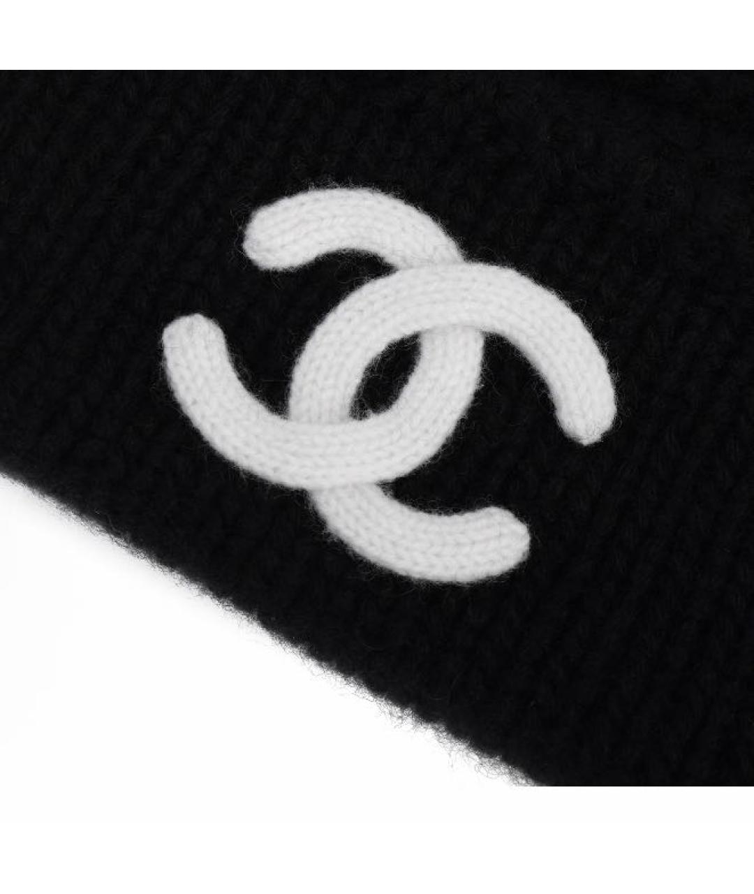 CHANEL Черная шапка, фото 2