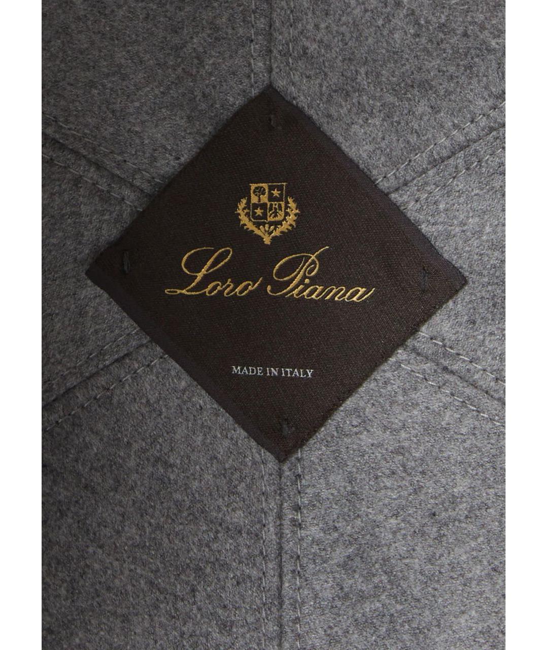 LORO PIANA Коричневая кашемировая кепка/бейсболка, фото 4