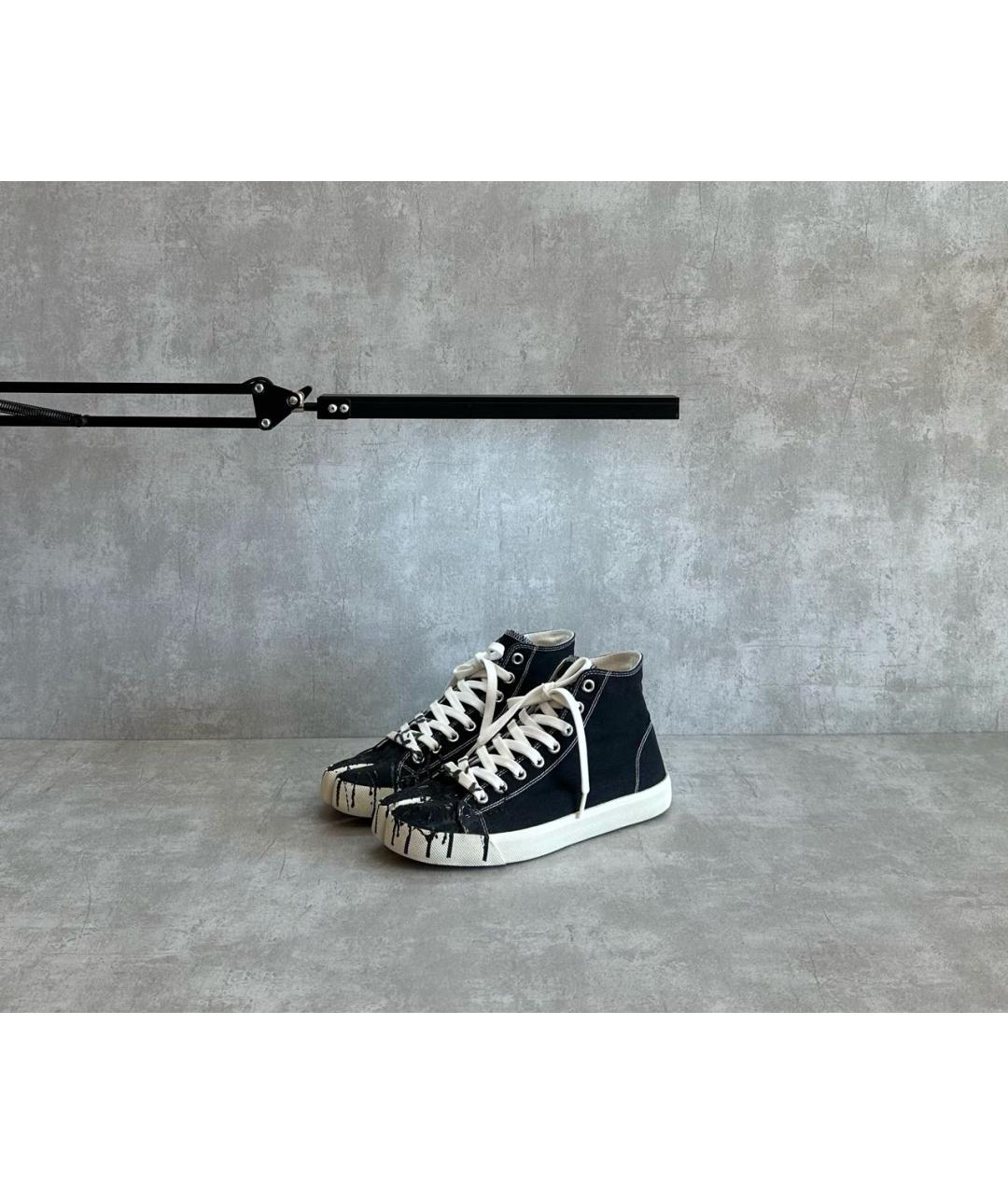 MAISON MARGIELA Черные кеды, фото 2