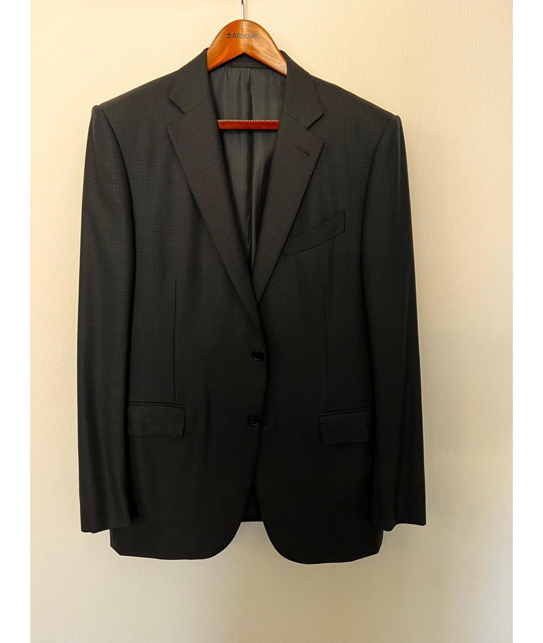 ERMENEGILDO ZEGNA XXX Антрацитовый классический костюм, фото 8