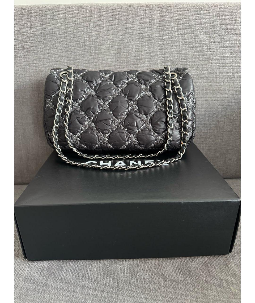 CHANEL Черная синтетическая сумка через плечо, фото 3