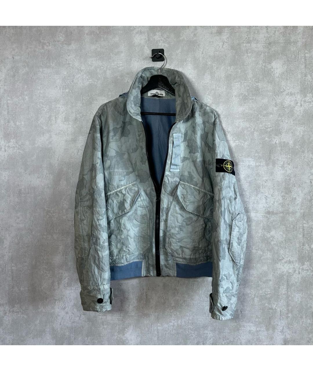 STONE ISLAND Бирюзовая вискозная куртка, фото 2