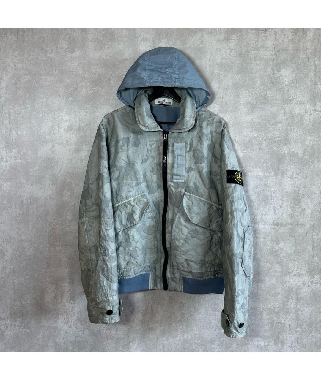 STONE ISLAND Бирюзовая вискозная куртка, фото 9