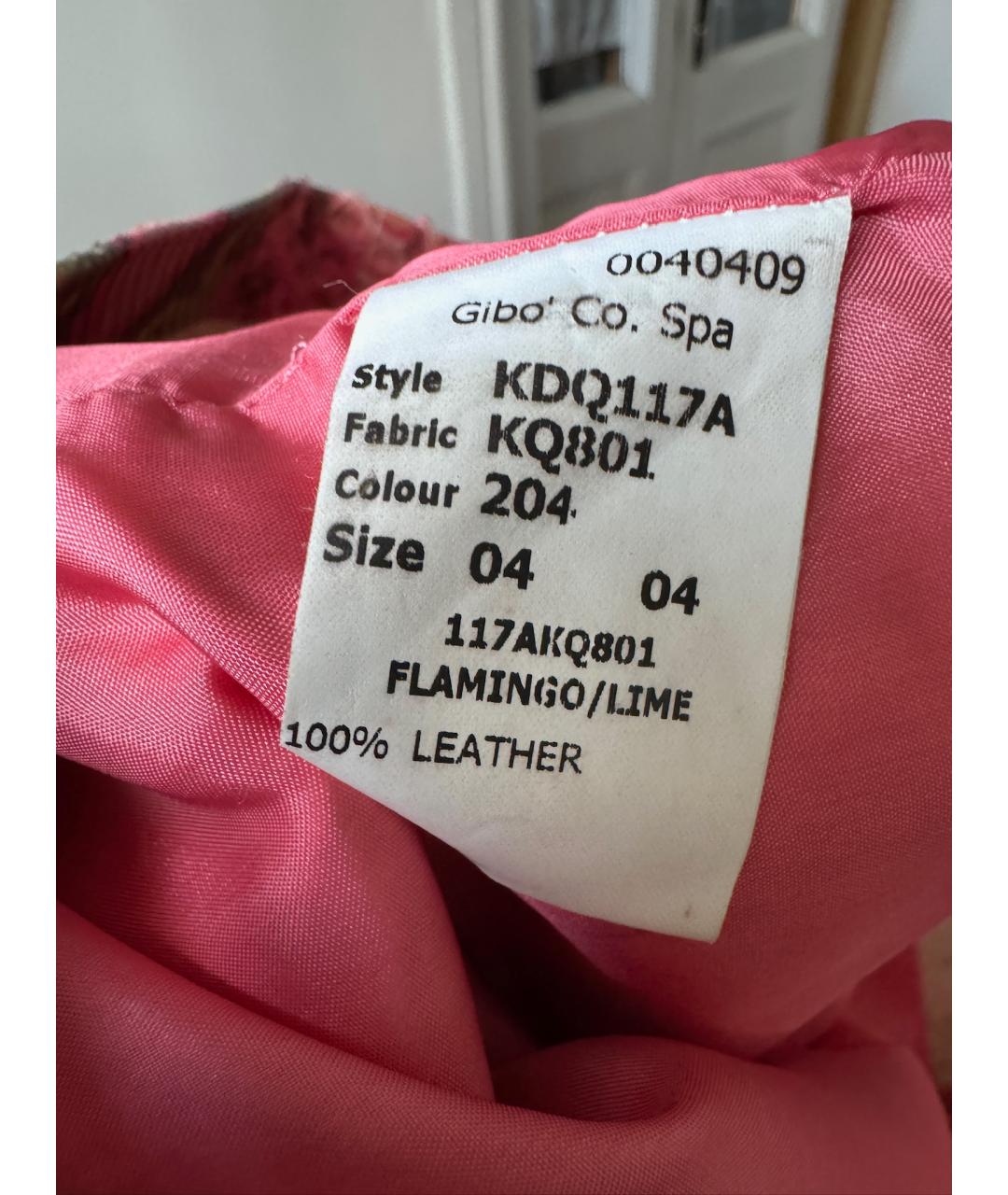 MICHAEL KORS Розовая кожаная юбка мини, фото 6